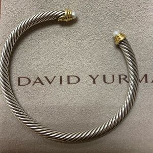 David Yurman Kids Pearl Cable Bracelet